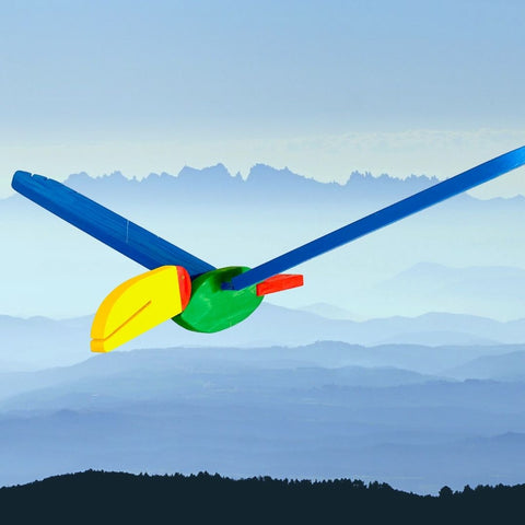 Colorful Toucan Flying Wooden Toy