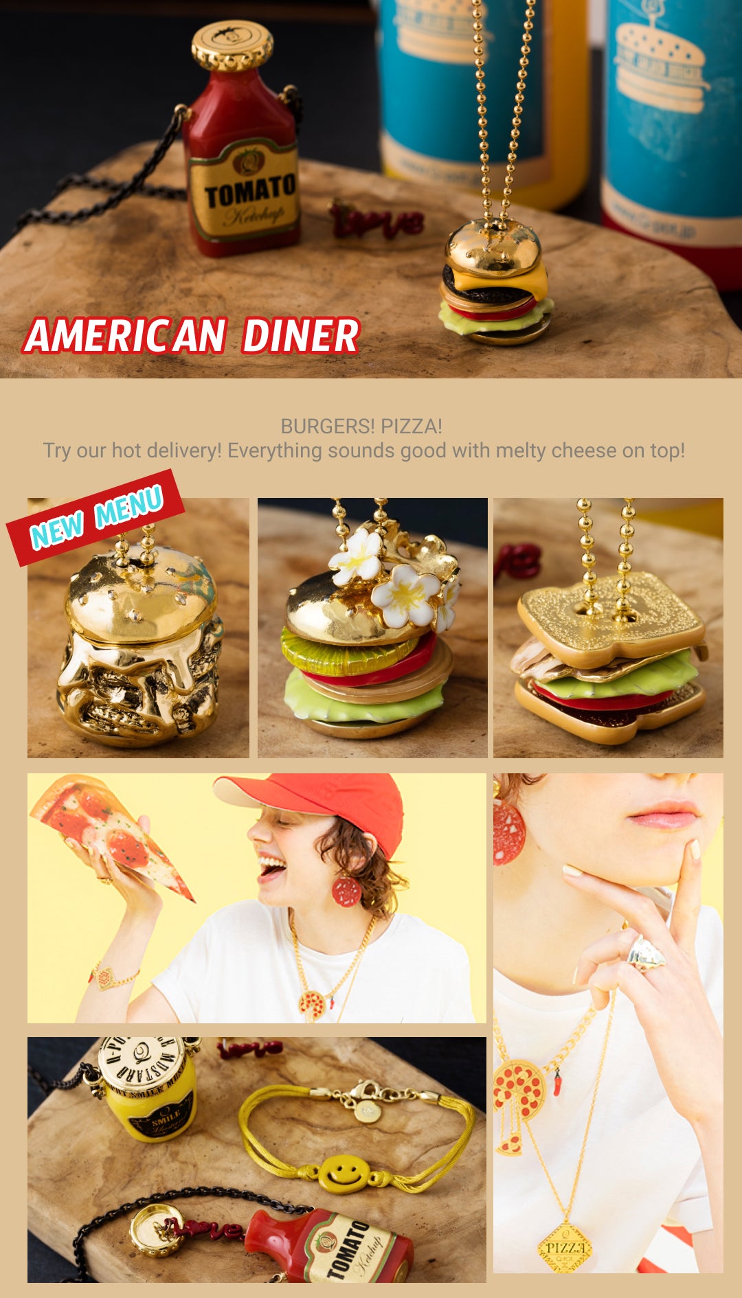 American Diner - Q-pot. creates unique and high quality Japan jewelry.