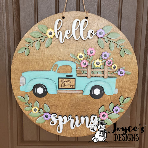 Hello Spring Door Hanger – Rustic Eve