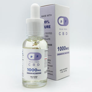 PF- Pain Free 1000mg CBD Oil - Natural Unflavored - The Society 
