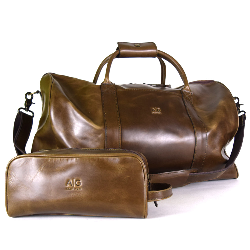 Leather Duffle Bag X-Large