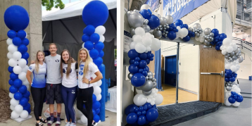 Balloons at Brigham Young University for Football Tailgating and Sports Gala
