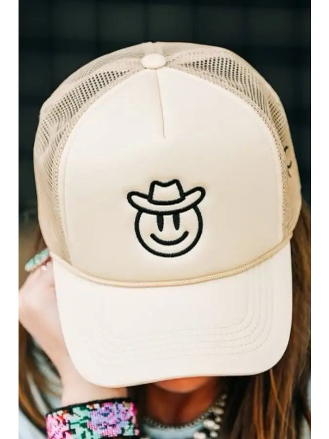 Happy Cowboy Trucker Hat