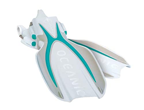 Manta Ray Fin S Sea Blue/white  