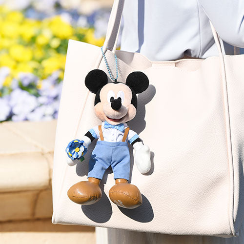 Tdr Disney Blue Ever After Plush Badge Keychain X Mickey Mouse Disneybuybuy