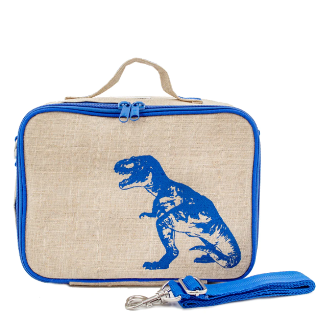 Crocodile Creek Lunchbox Dinosaur Blue - Rocket Toys