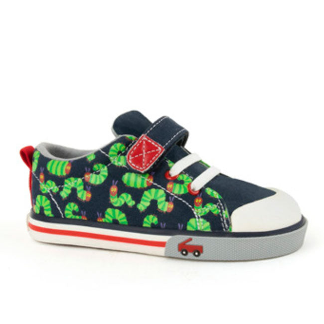 See Kai Run Cruz Crib Shoe Navy Hungry Caterpillar Baby