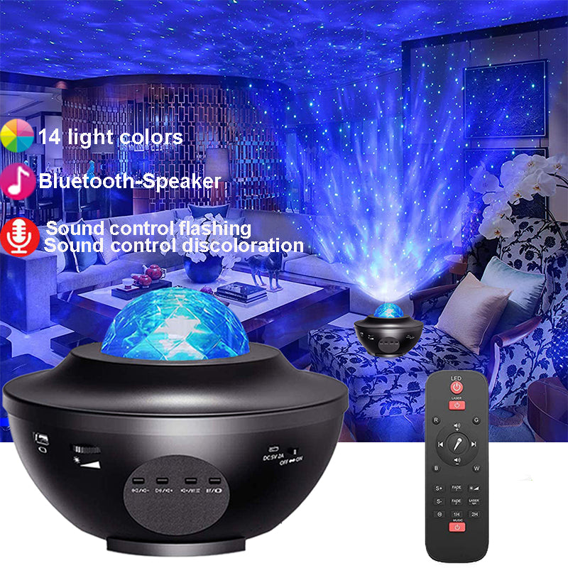 led starry galaxy projector