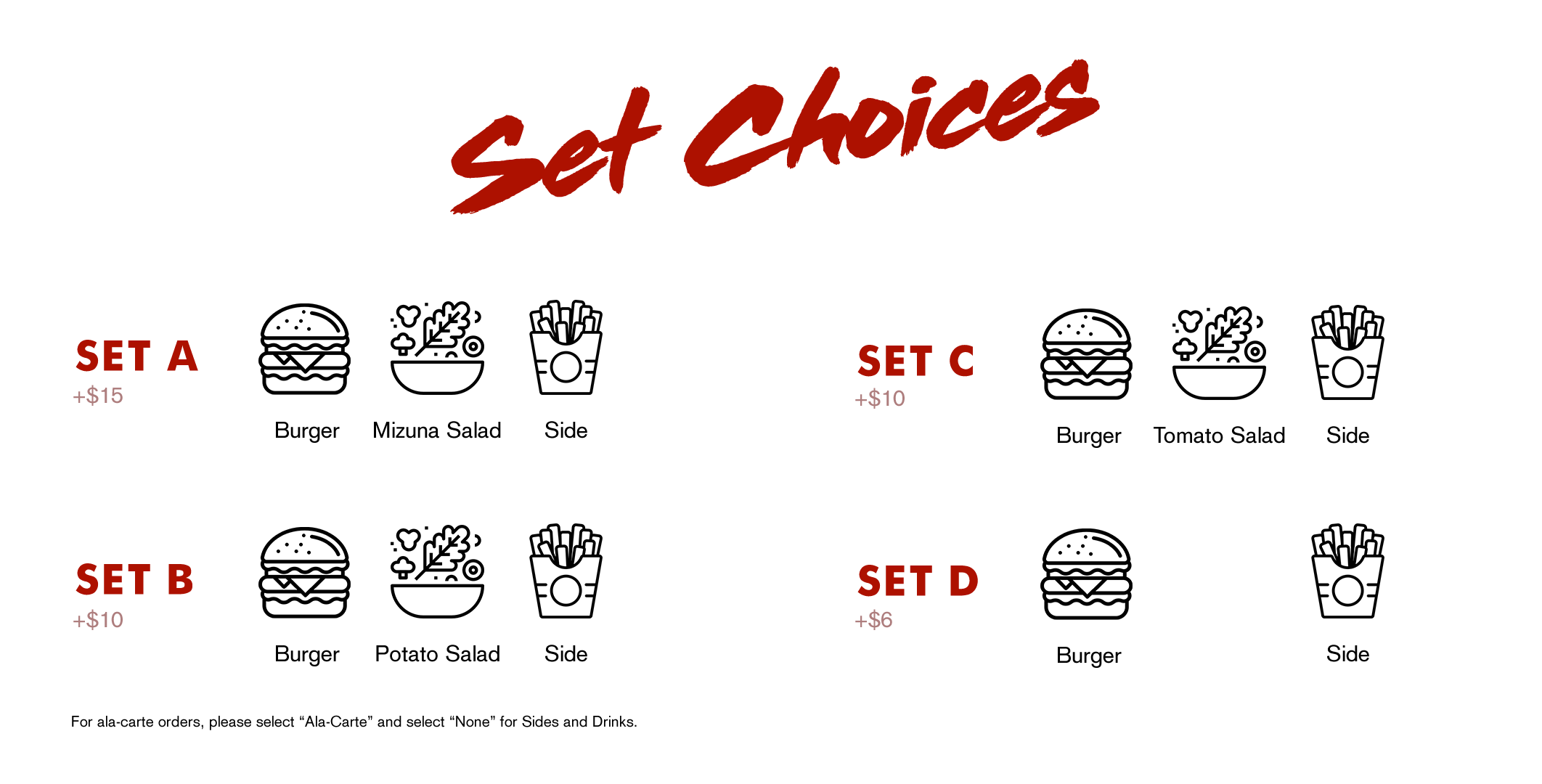Set Menu Options