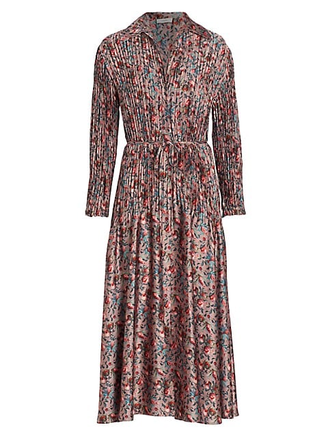 Vince Berry Blooms Pleated Shirtdress – The Frum Shopper