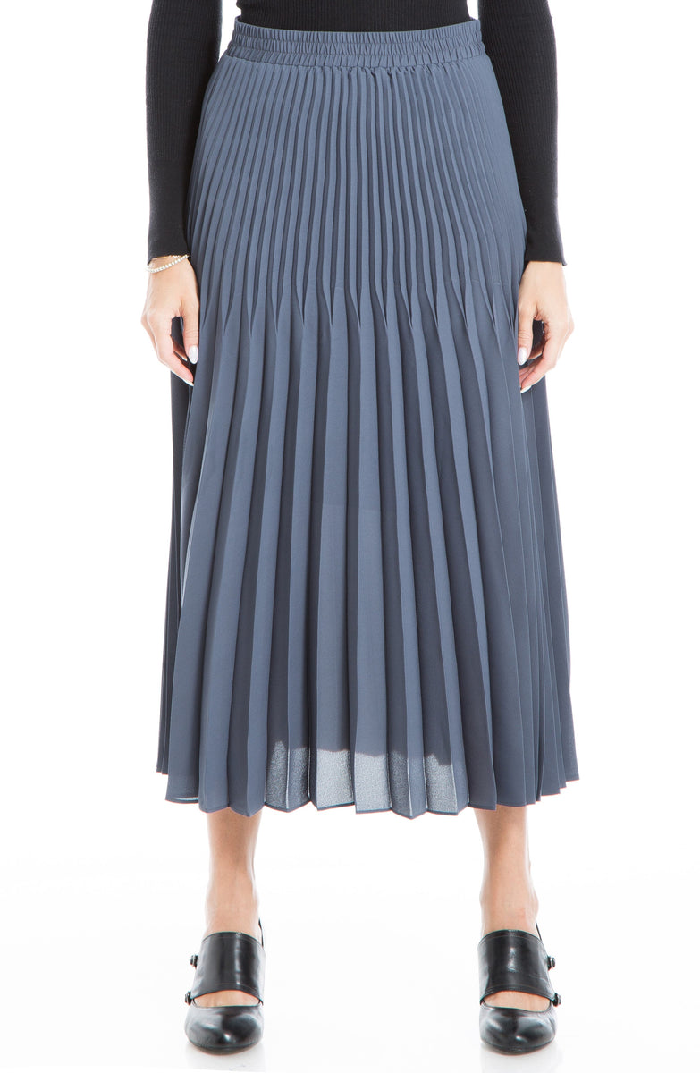MAX STUDIO Graduated Pleat Print Knee-Length Midi Skirt – The Frum Shopper