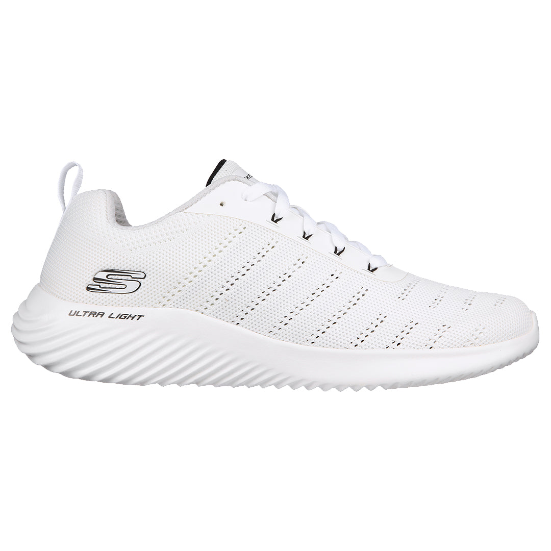 Udtømning Uventet paritet Skechers Men's Breathable Engineered Knit Lace Up W/ Air-Cooled Memory Foam  in White