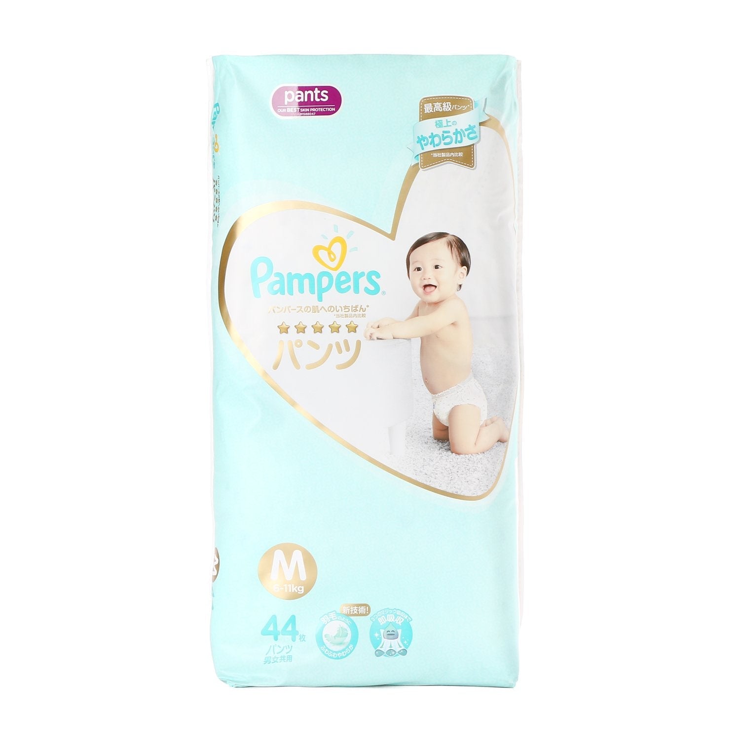 Buy Pampers Premium Care Diaper Pants, Medium 54 pcs + Baby Wet Wipes 72  pcs (Pack Of 2) Online at Best Price of Rs 1202.78 - bigbasket