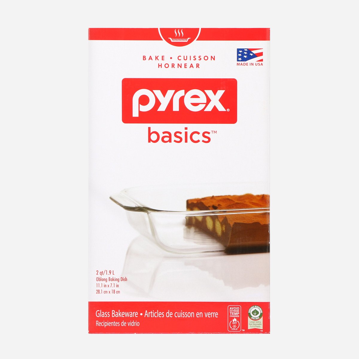 Plat de four oblong PyrexMD BasicsMC 