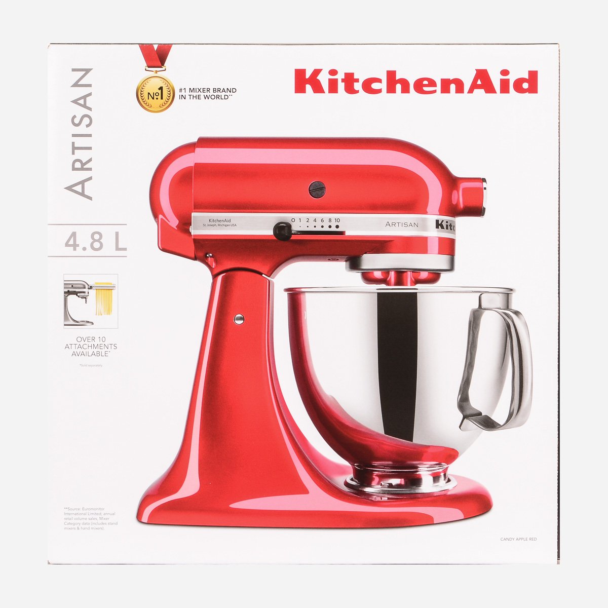 5 Qt Artisan Design Series Mixer (Candy Apple Red), KitchenAid