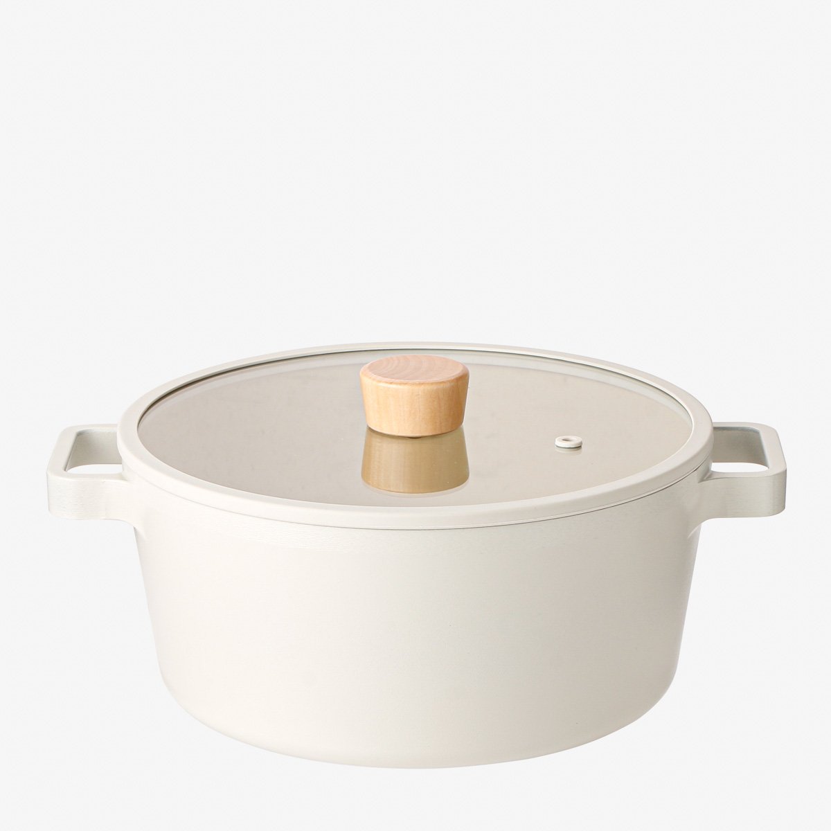 Neoflam Vulcan 4QT (24cm) Stock Pot with Glass Lid | Nonstick T-Coating |  Made in Korea