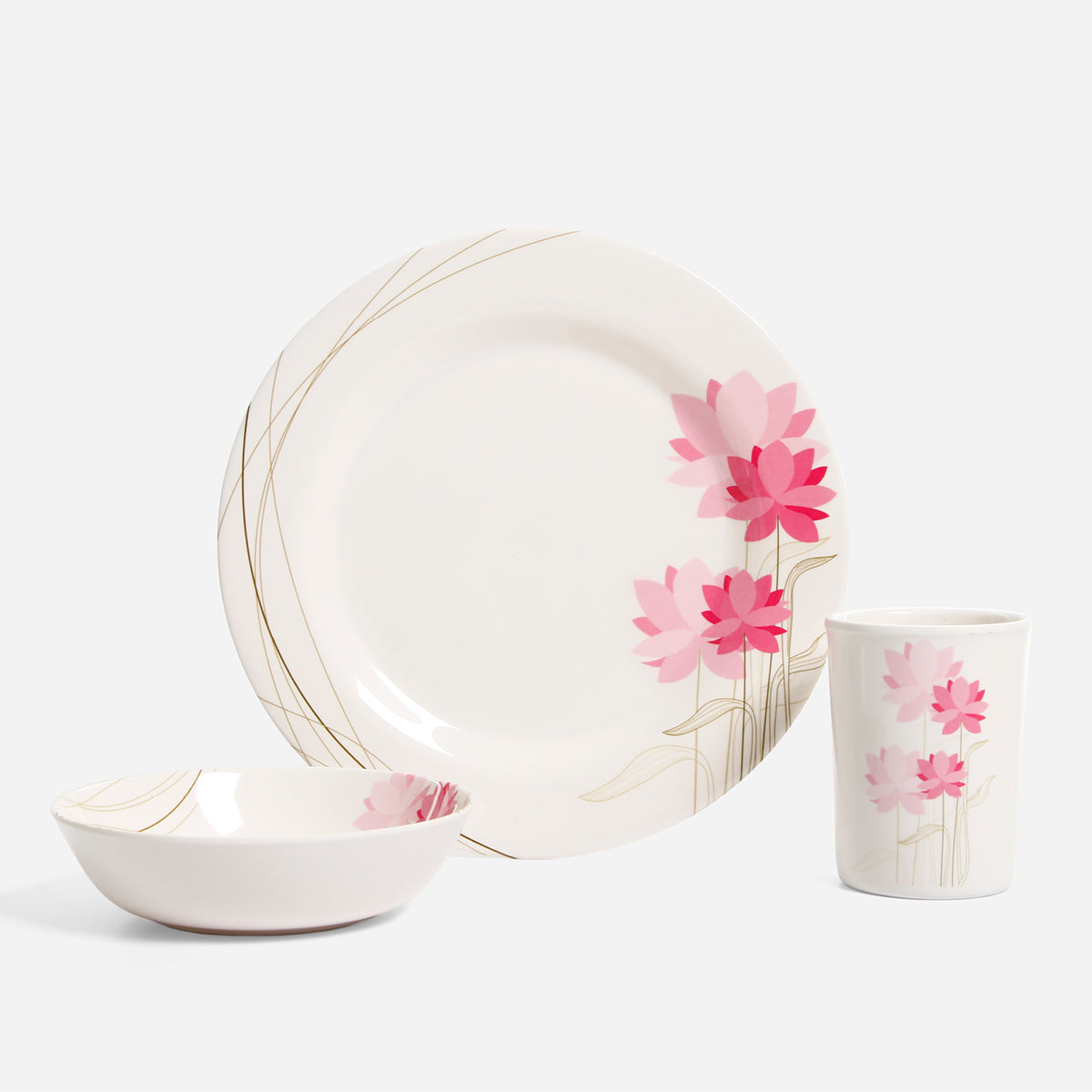 Pastel Pink 10 Round Plate - Melawares