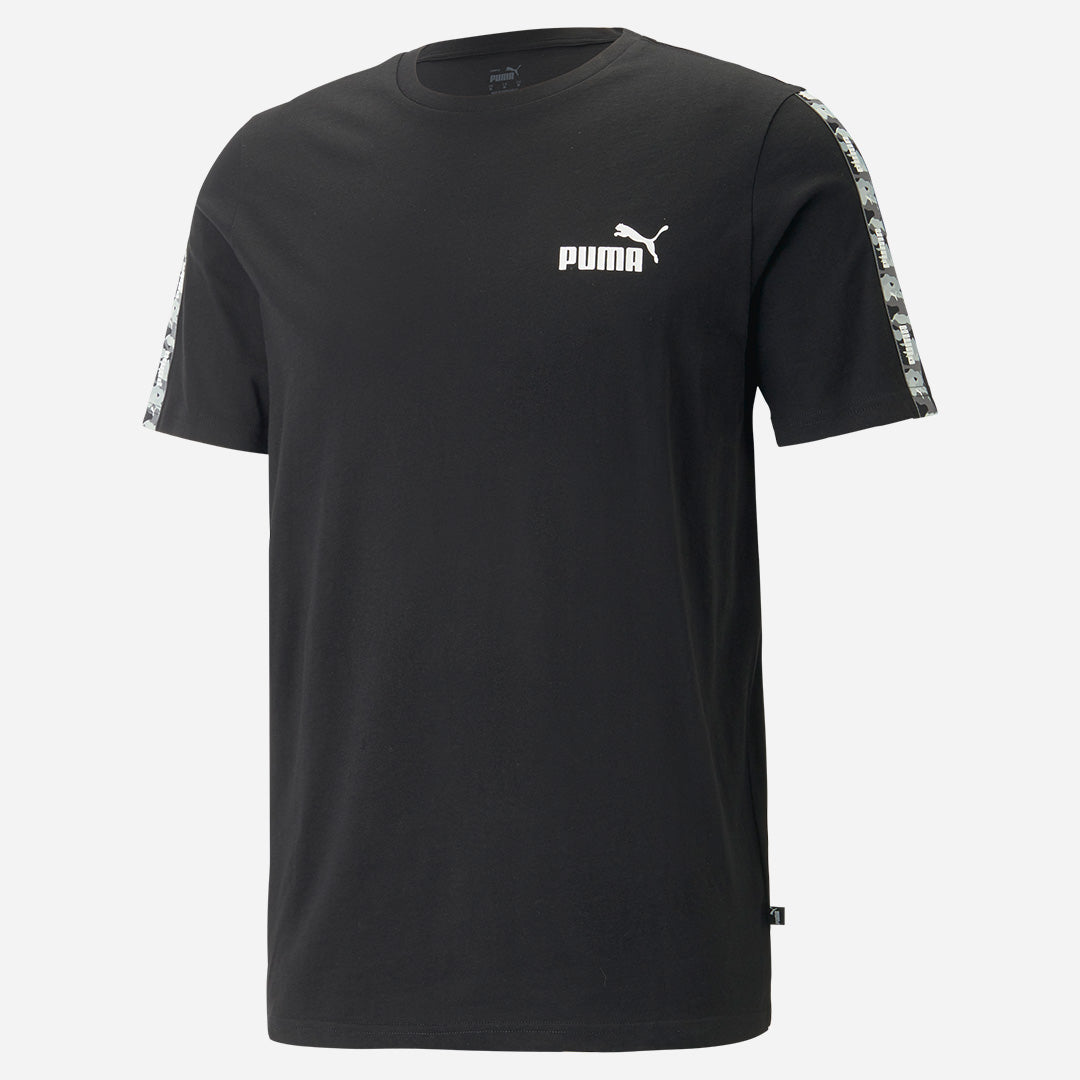 Men\'s Tee Camo Black ESS Puma in Tape