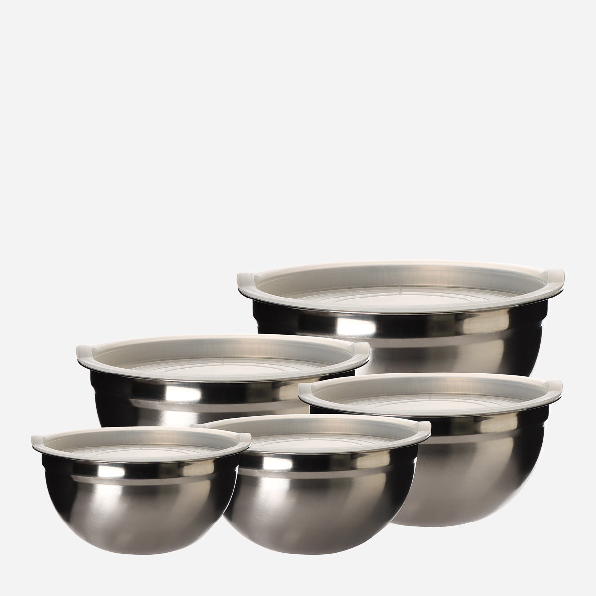 Lexi Home Stainless Steel Mixing Bowl Set - 2 Piece Suctioning