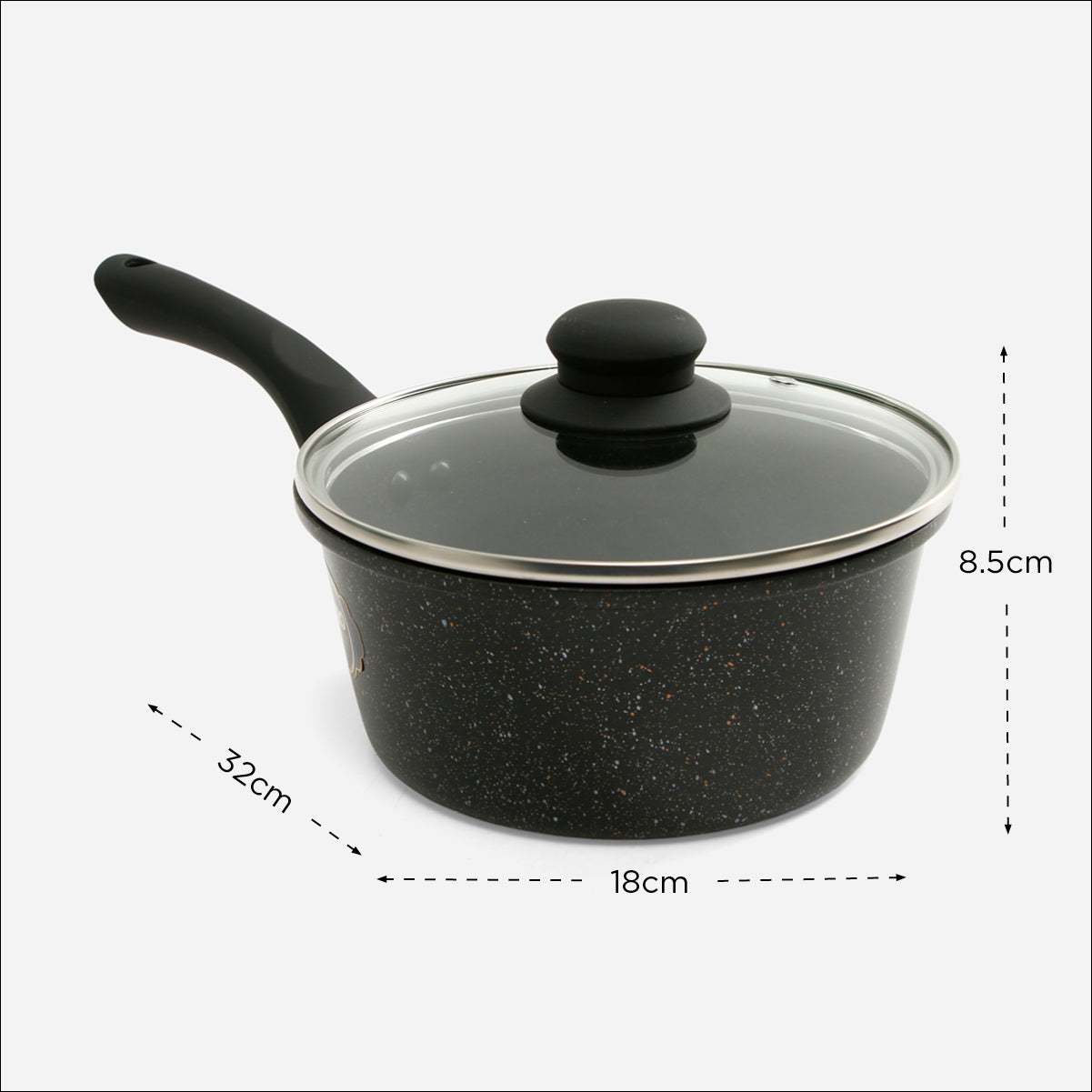 PRIMA 18cm Sauce Pan (Ceramic Coated)