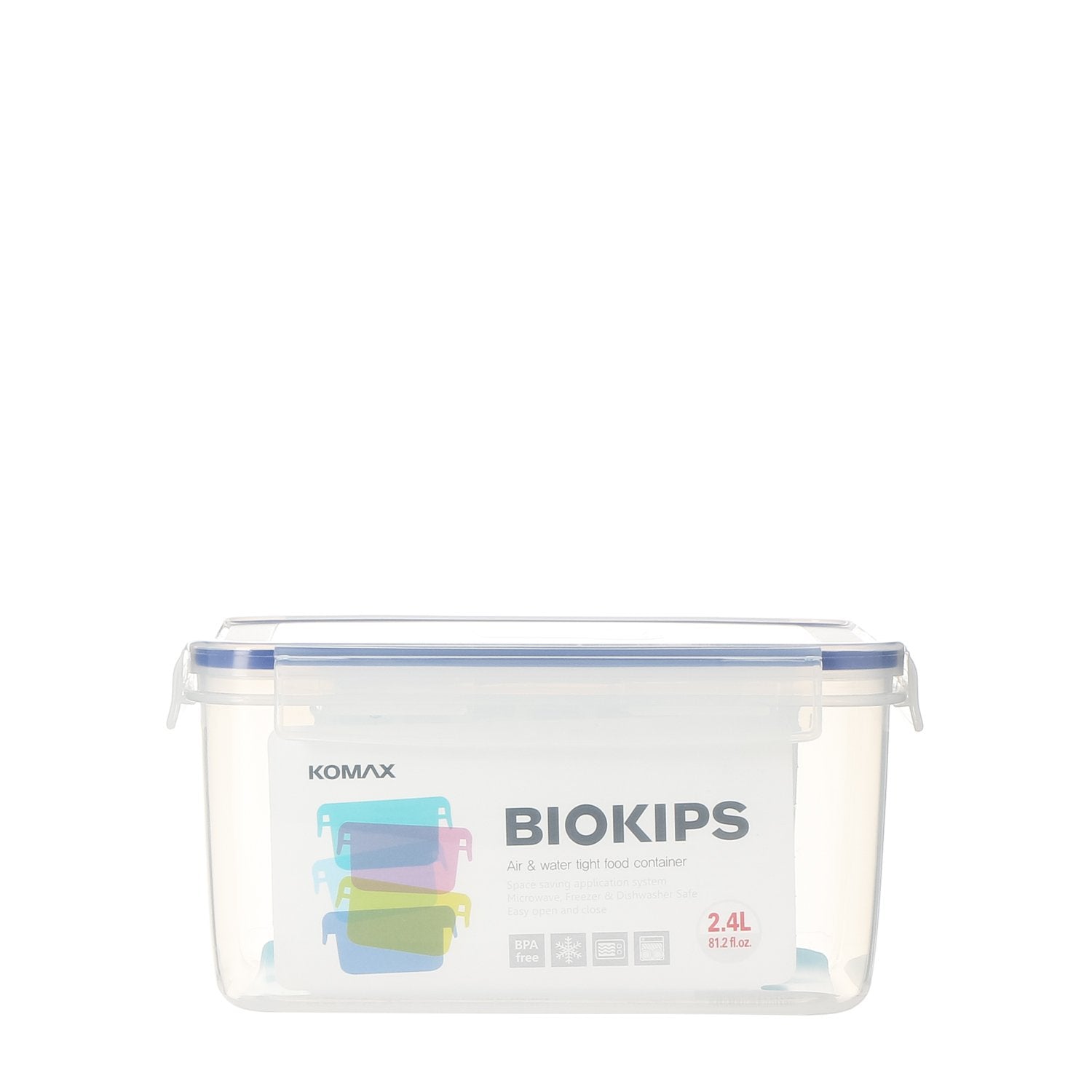 Komax Biokips Rectangular Air & Water Tight Food Container 450ml