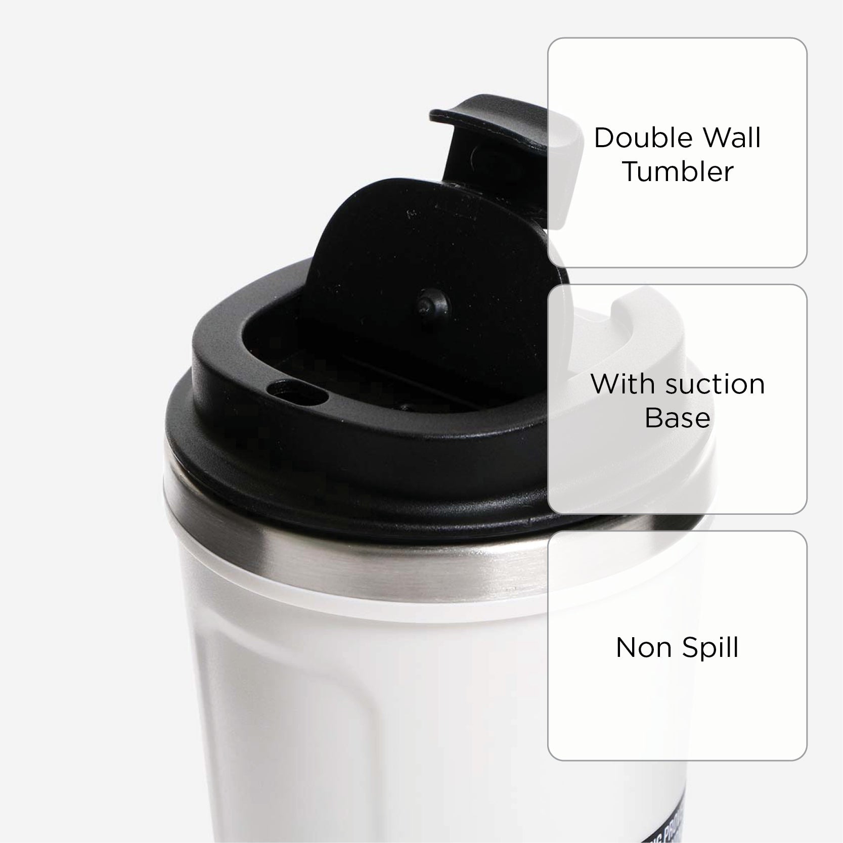 PH Stock] Non-Spill Coffee Cup Tumbler with Suction Base