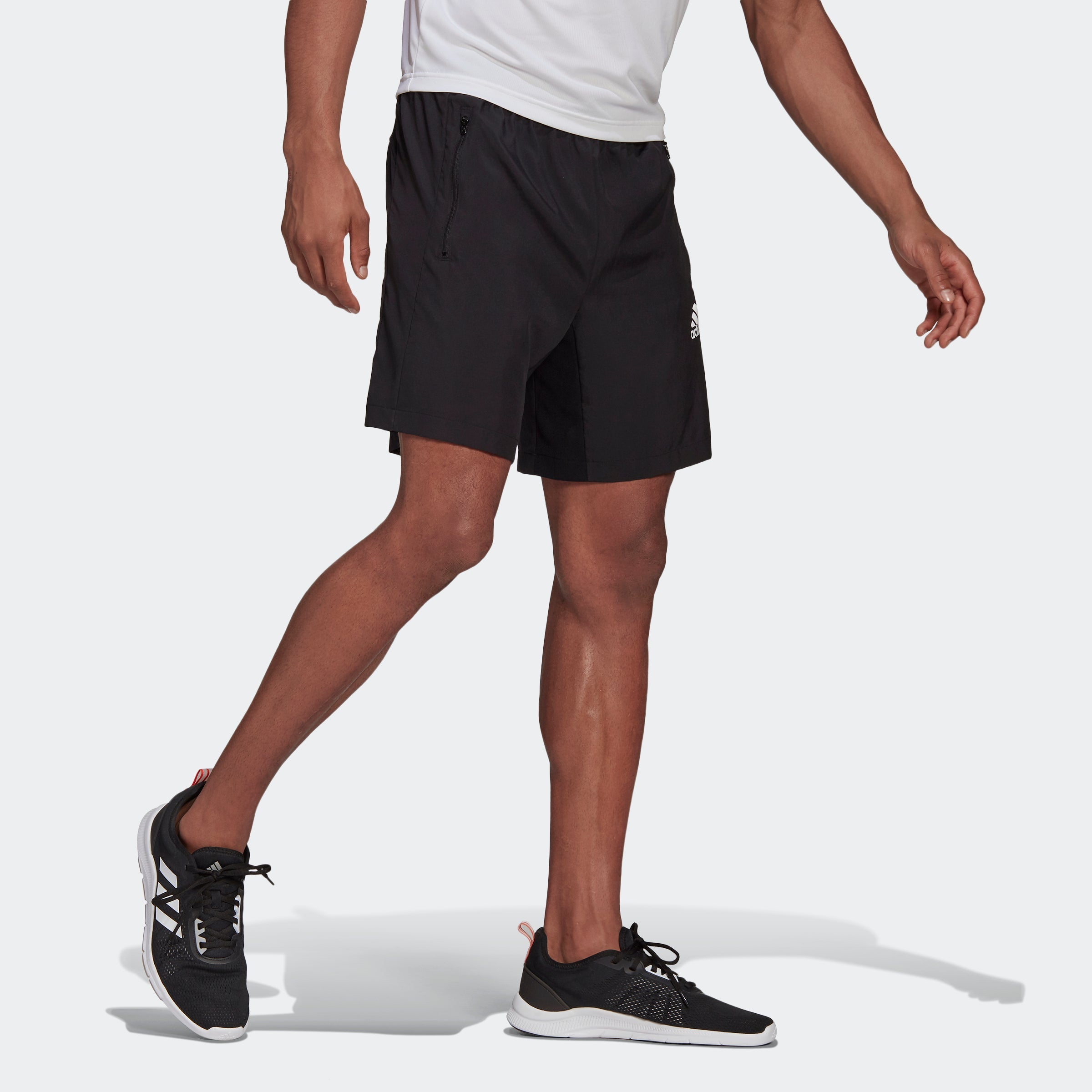 Adidas Men's Aeroready Designed 2 Move Woven Sport Shorts in Black
