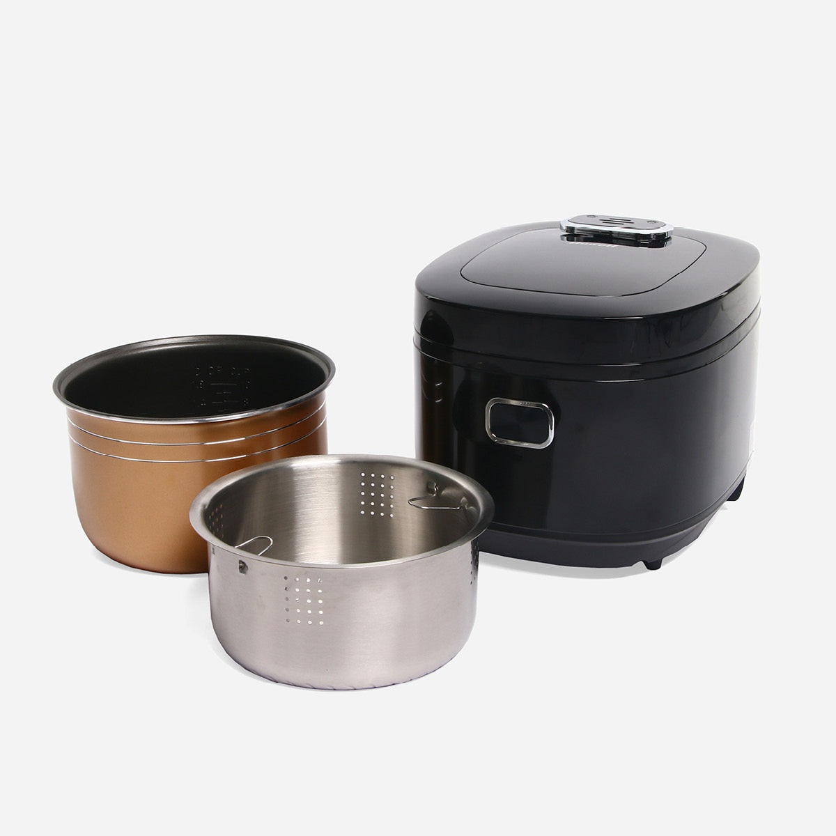 Dowell - No more guilt this holiday with Dowell Low Carb Rice Cooker.  Powered with stainless steel de-sugar pot, it removes starch to reduce  carbohydrates. It can also be used as multi-function