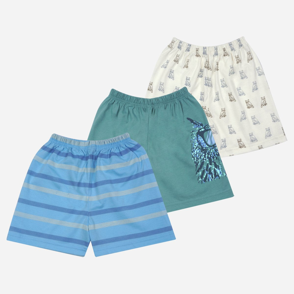 Sm Basics Boys' 3 Pc Printed Shorts Set