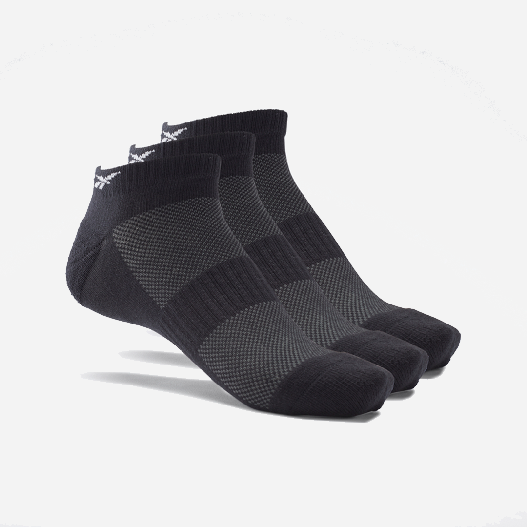 Reebok Active Foundation Low-Cut Socks in Black