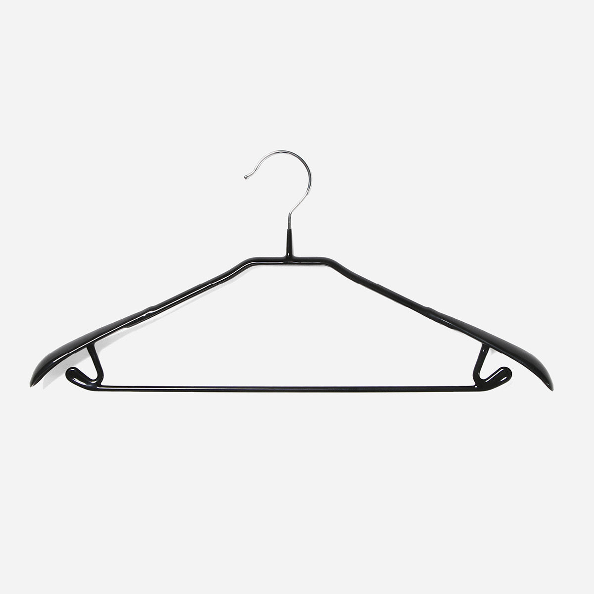 BodyForm Series- Steel Coated Hanger, Wide Shoulder Support, Wide Widt –