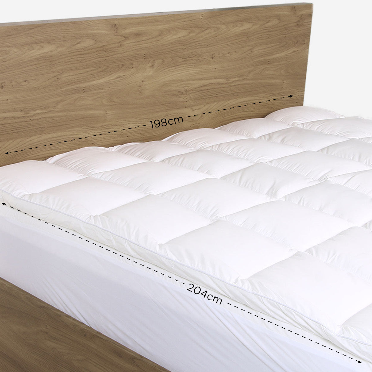 Family Home Hotel Living Microlux Mattress Topper - King
