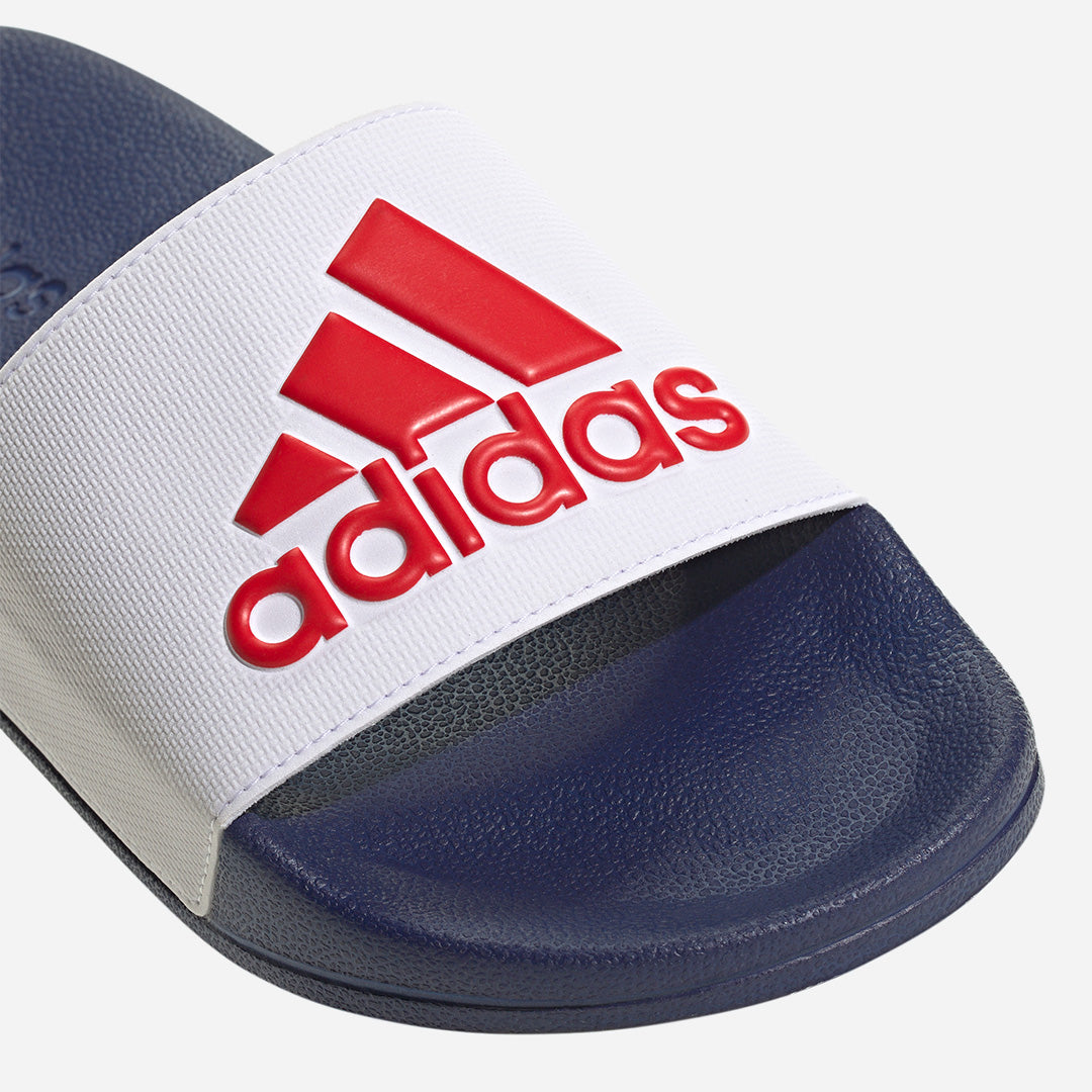 Adidas Adilette Shower Slides Blue Cloud in / Victory White Better / Scarlet