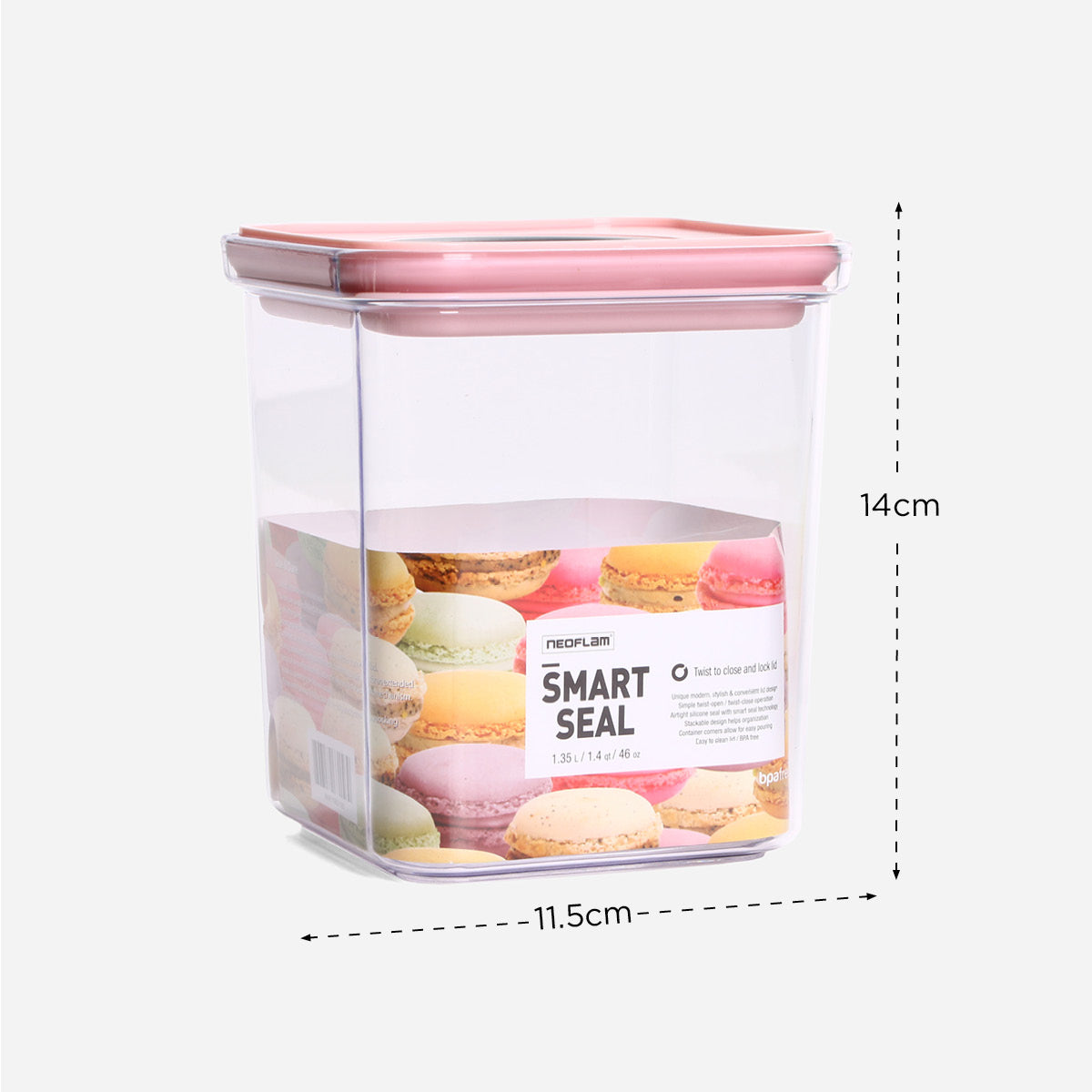 Neoflam Smart Seal Food Storage Container Square 91 Ounce - Each - Randalls