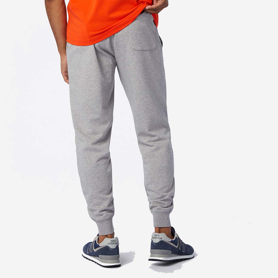 New Balance Men's Essentials Stacked Logo Sweatpant in Athletic Grey