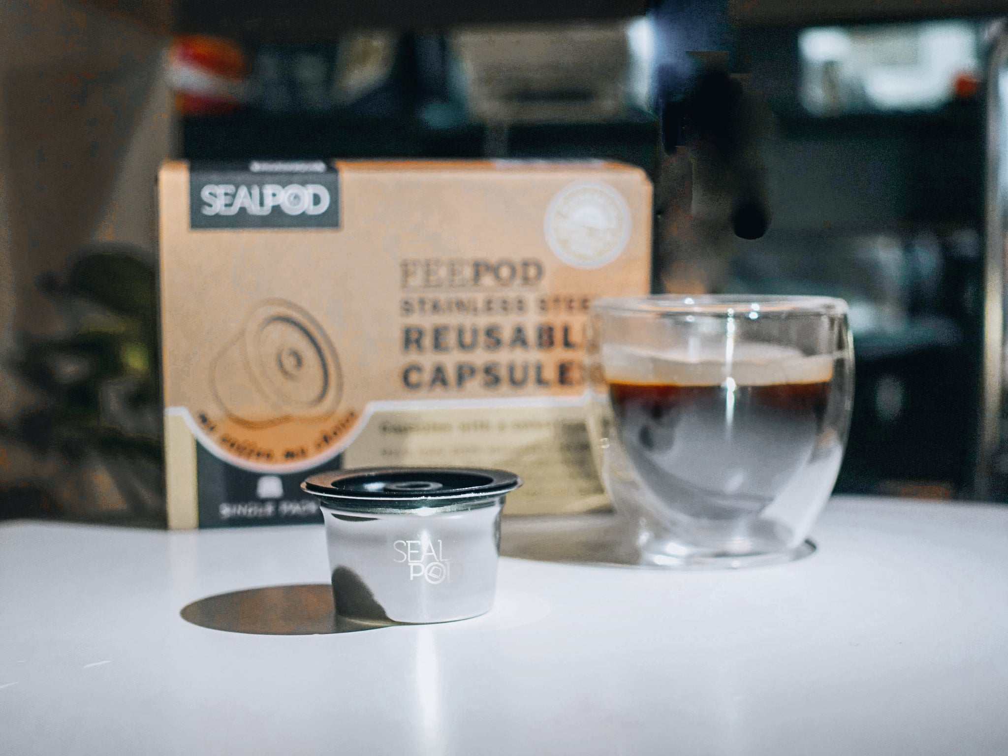 Stainless steel reusable coffee capsule for Caffitaly/K-Fee/Cafissimo