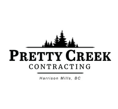 Logo Design for contracting company in Harrison Mills BC, trees with serif font