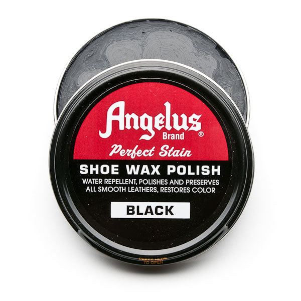 black shoe wax polish