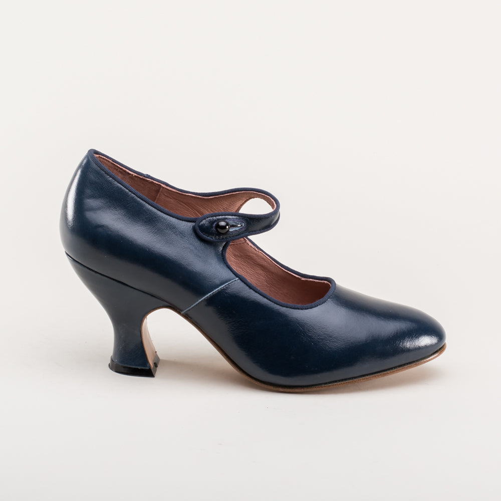 Duchess: Women's Mary Jane High Heels (Navy)