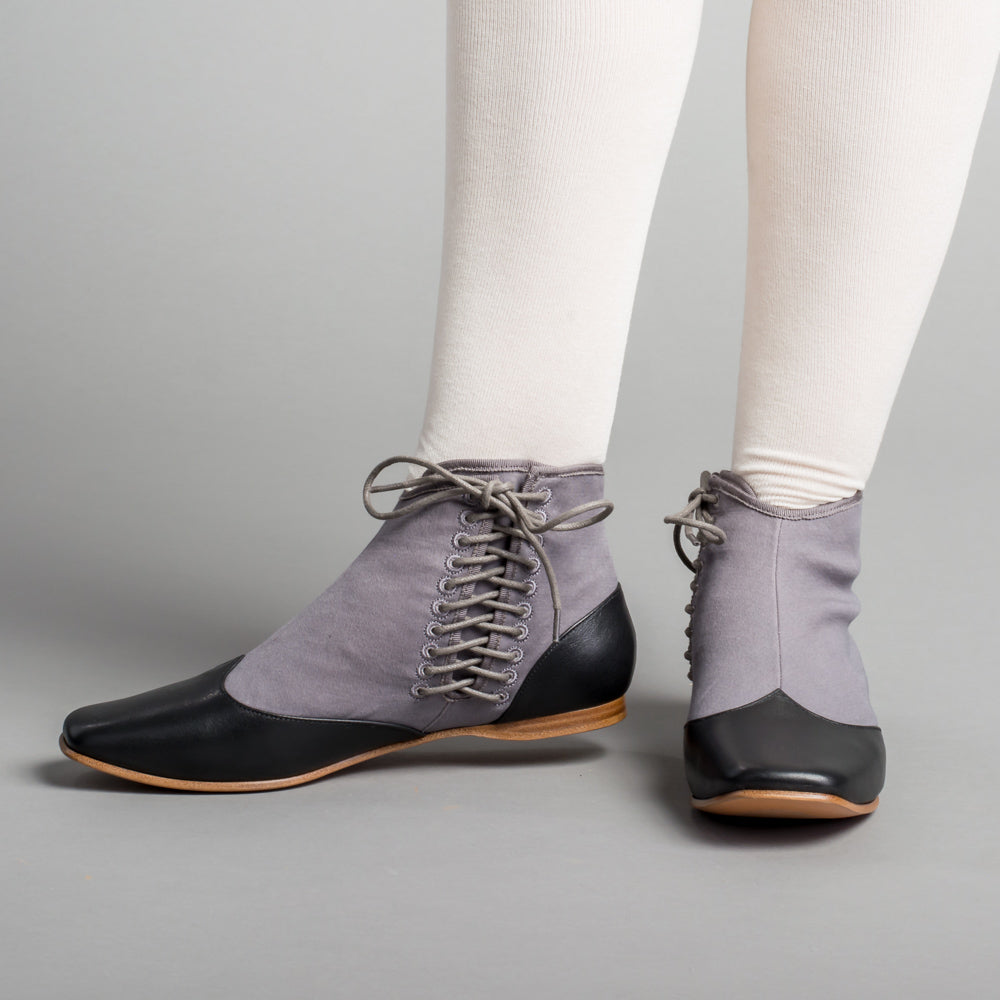 Keckley Women's Victorian Side-Lace Boots (Black/Black) – American Duchess