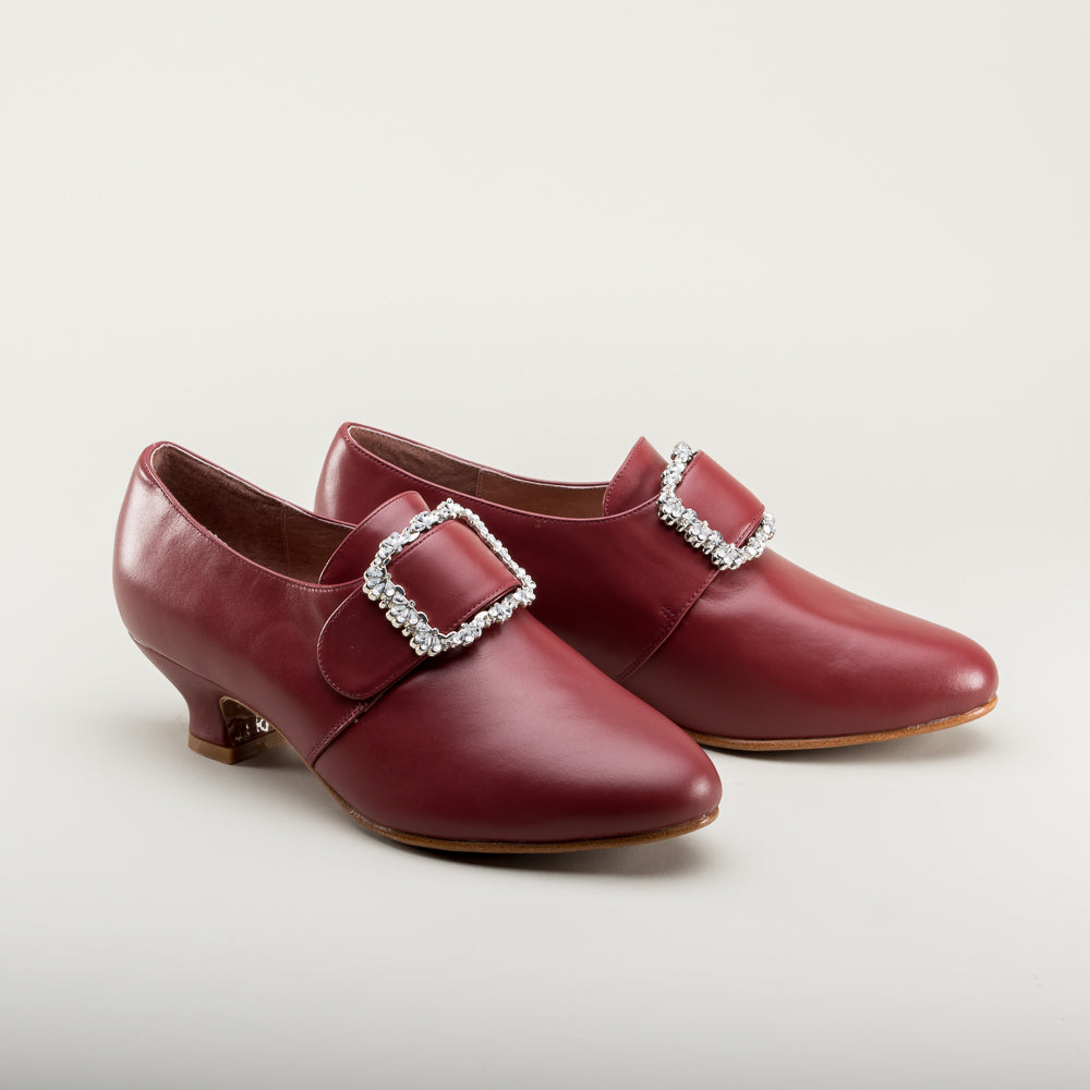 oxblood red shoes