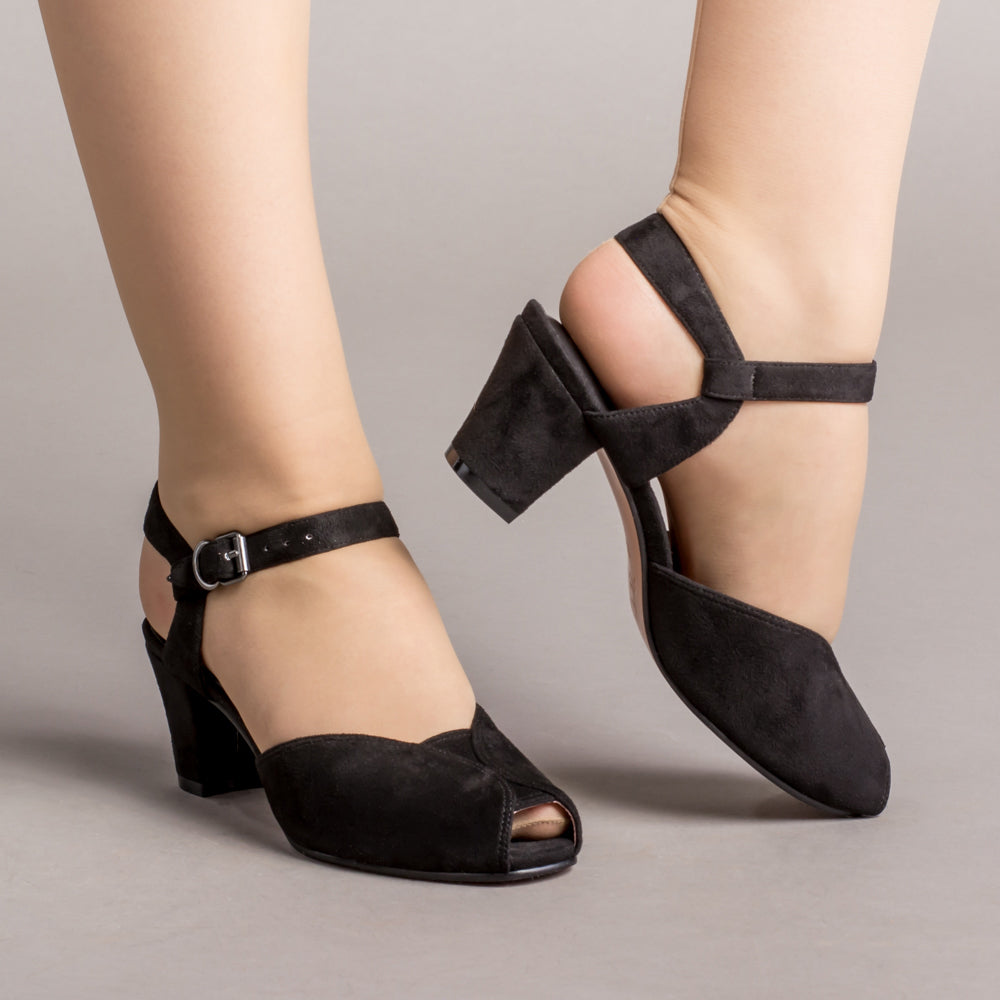 American Duchess: PRE-ORDER Lido Women's Vintage Sandals (Black)