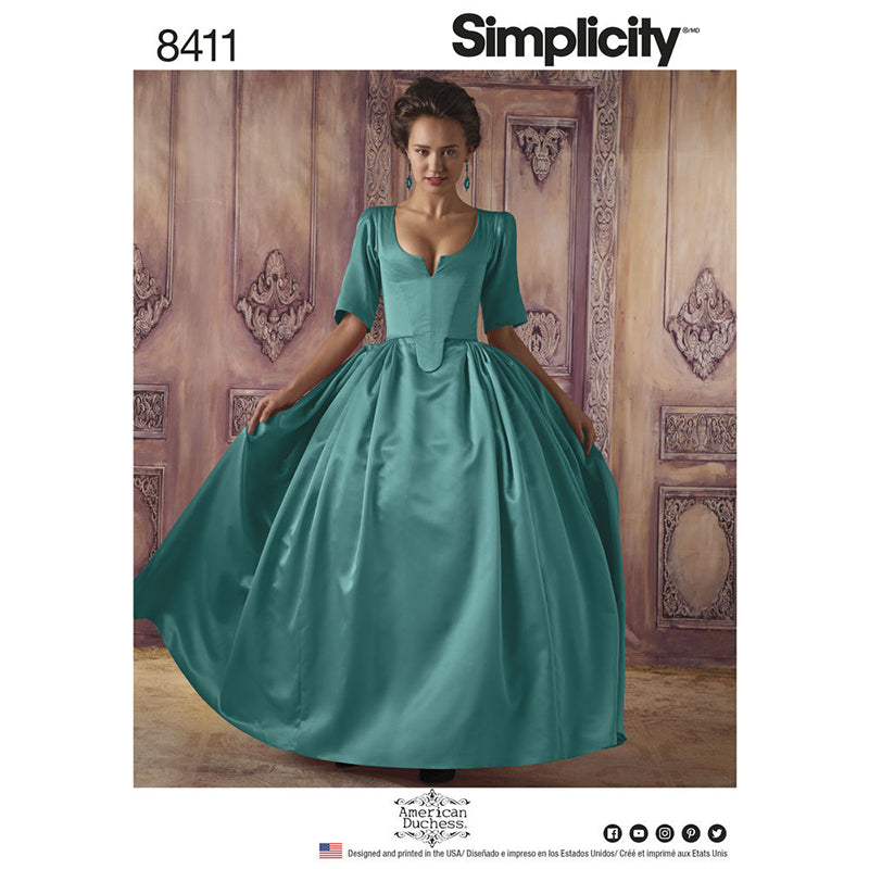 Simplicity S8941 Regency Gown & Robe Sewing Pattern – American Duchess