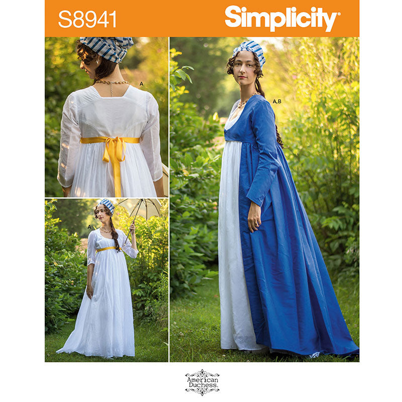 Misses' 18th Century Corset, Shift & Panniers ©2018 Simplicity Pattern  8579 NEW