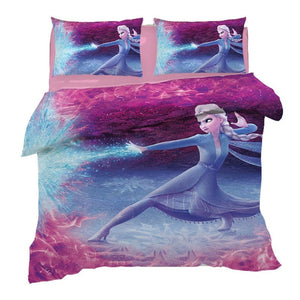 Purple 3d Frozen 2 Elsa And Anna Bedding Set Twin Size Bedroom Decor F Othercross Com