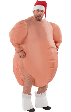 Adult Inflatable Christmas Roast turkey costume