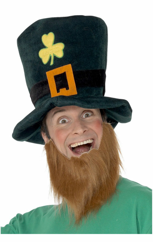 adult leprechaun hat and beard