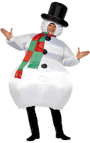 adult inflatable snowman costume