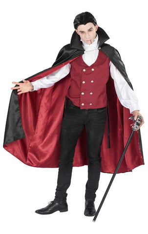 Costume da vampiro rosso di Halloween per adulti