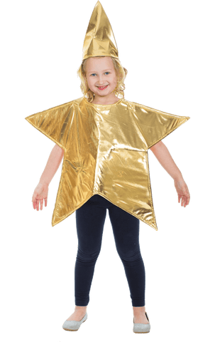 Costume di Natale stella d'oro per bambini